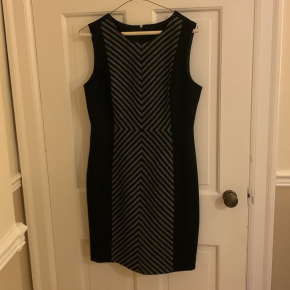 J Crew Petite Striped Tweed Sheath Dress Size 10p - Picture 2 of 7